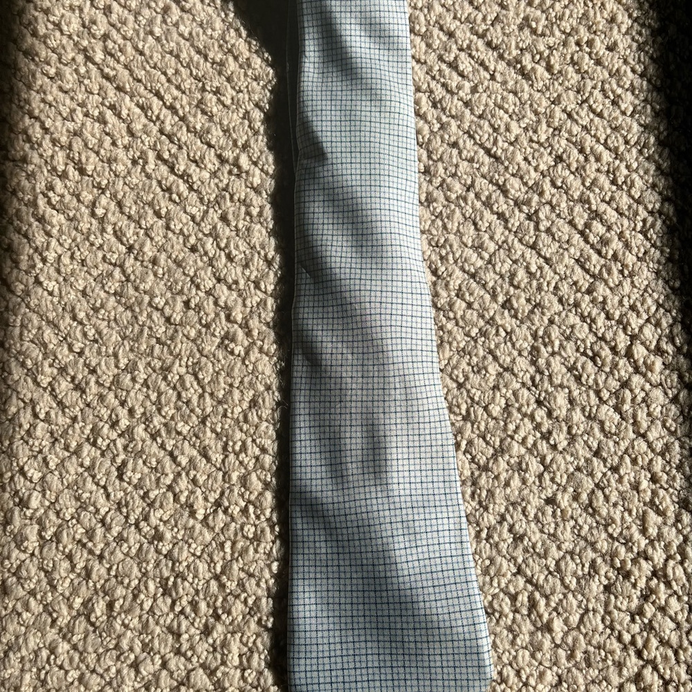 Hermès Blue Checkered Tie